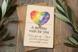 Wooden Wish Bracelet Fertility Wish Rainbow