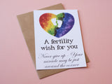 A6 Postcard Print -  IVF Pregnancy Wish