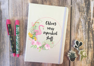 Personalised Lined Notepad - Flamingo