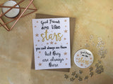 A6 Postcard Print - Good Friends Are Like Stars