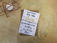 A6 Postcard Print - Good Friends Are Like Stars