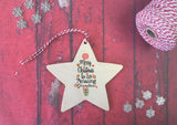 Star Ornament - Merry Christmas to an Amazing Grandma