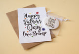 Happy Father's Day Love Bump A6 postcard print