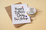Happy Father's Day Love Bump A6 postcard print