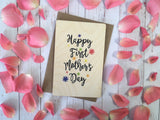 Printed Wooden Wish Bracelet - Happy First Mothers Day