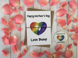 A6 postcard print  - Happy Mothers Day Love Bump