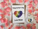 A6 postcard print  - Happy Mothers Day Love Bump