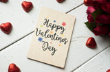 Printed Wooden Wish Bracelet - Happy Valentines Day