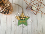 Wooden Star Ornament - You were Born to Sparkle