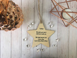 Wooden Star Ornament - You were Born to Sparkle