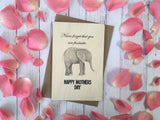 Printed Wooden Wish Bracelet - Happy Mothers Day Elephant