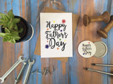 A6 postcard print - Happy Fathers Day
