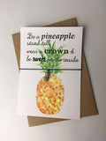 A6 Postcard Print Pineapple