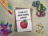 Wooden Wish Bracelet - Teaching Assistant Wish Apple