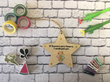 Wooden Star Ornament - If Teachers Were Flowers