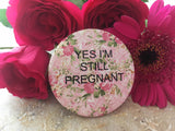 Bright Floral Alternative Pregnancy Badges