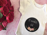 Weekly Journey Stickers - Chalkboard Floral