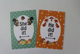 Twin -Multiples Alternative Baby Journey Cards ® Forest Animals