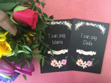 Baby Journey Cards ® Chalkboard Floral