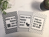 Twin -Multiples Alternative Baby Journey Cards ® Monochrome