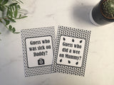 Twin -Multiples Alternative Baby Journey Cards ® Monochrome