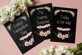 IVF Journey Cards ® Chalkboard Floral