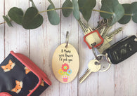 Wooden Keyring - If Mums Were Flowers