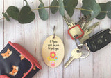 Wooden Keyring - If Mums Were Flowers