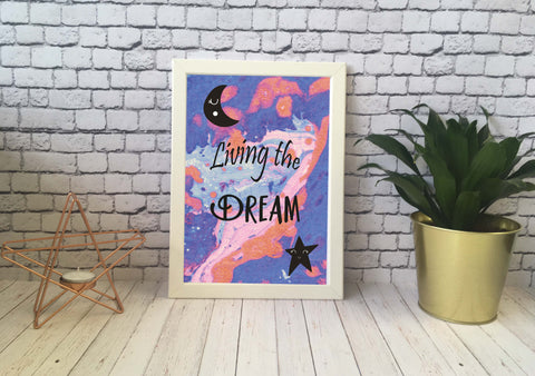 Card Print - Living The Dream