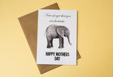 A6 Postcard Print - Mother's Day Elephant