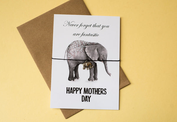A6 Postcard Print - Mother's Day Elephant