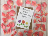 A6 postcard print  - Mums are like Buttons