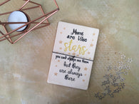 Printed Wooden Wish Bracelet - Mums Are Like Stars