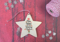 Star Ornament - Merry Christmas to an Amazing Nephew