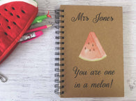 Kraft Lined Notepad -  One in a Melon