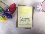 Printed Wooden Wish Bracelet - Pregnancy Wish