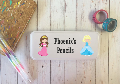 Personalised Pencil Tin Princess