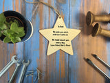 Star Ornament - Happy Fathers Day