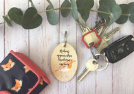 Wooden Keyring - Robins Appear