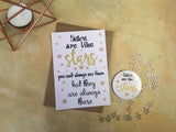 A6 Postcard Print - Sisters Are Like Stars