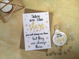 A6 Postcard Print - Sisters Are Like Stars