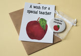 A6 postcard print - Teacher Apple