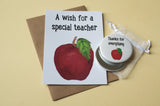 A6 postcard print - Teacher Apple