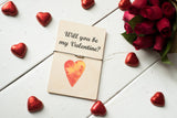 Printed Wooden Wish Bracelet - Will You Be My Valentine