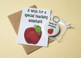 A6 postcard print - Teaching Assistant Apple