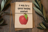 Wooden Wish Bracelet - Teaching Assistant Wish Apple
