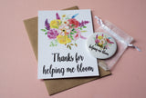 A6 postcard print - Teacher Bloom