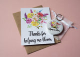 A6 postcard print - Teacher Bloom