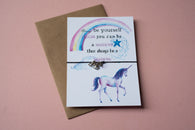 A6 Postcard Print - Be a Unicorn