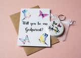 A6 postcard print - Will you be my Godparent?